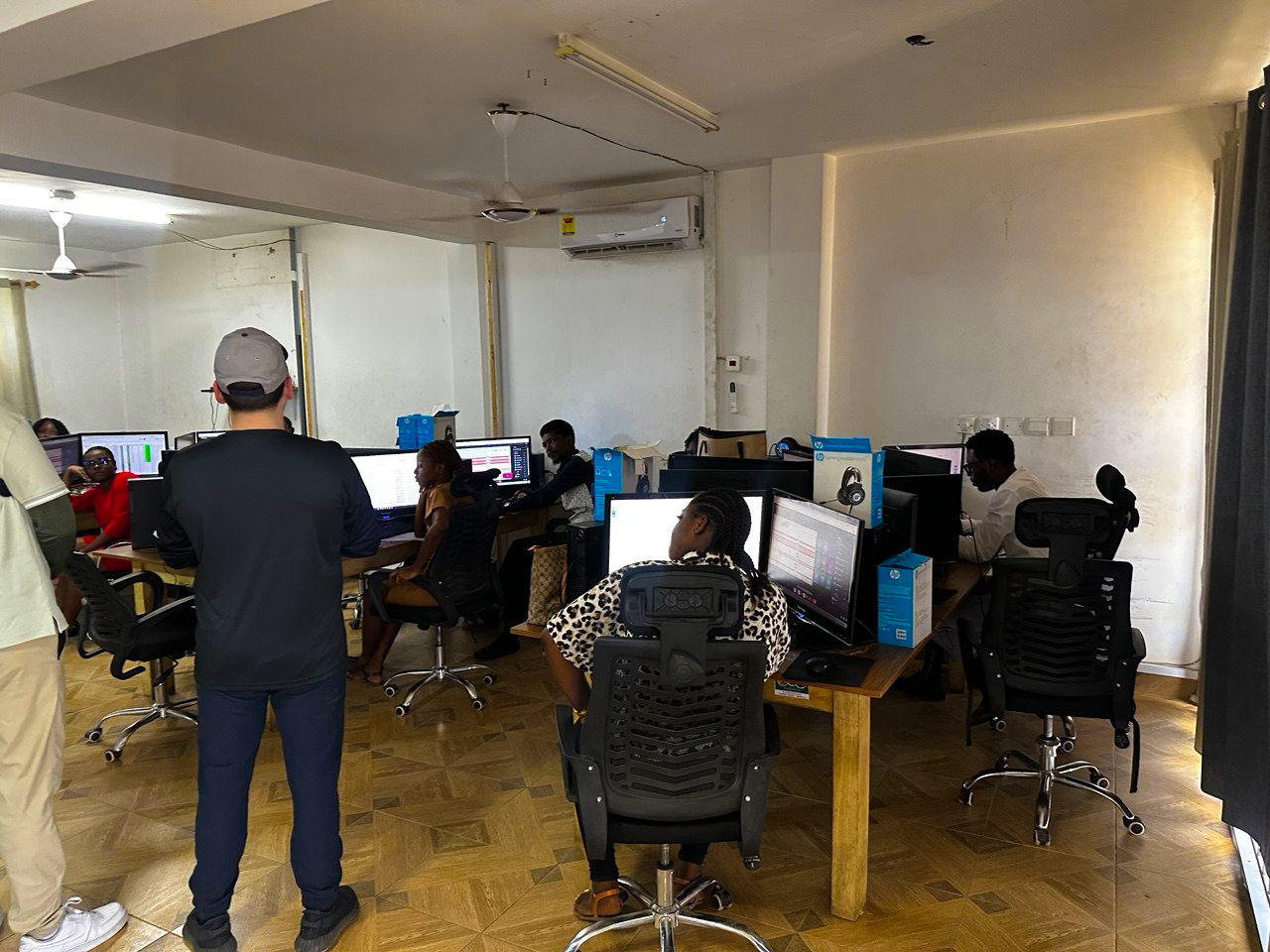 Operations team at work